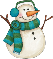 a winter snowman